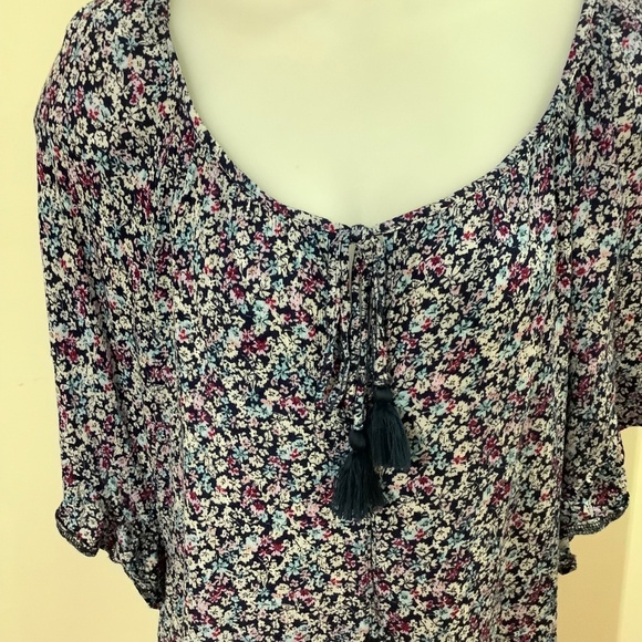 BOHO SUMMER Prairie Peasant Top tiered XL - Picture 6 of 8